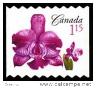 Canada (Scott No.2246ii - Courant Orchidé / Orchid Definitives) [**] Timbre Roulette / Coil Stamp - NOTE - DC - Neufs