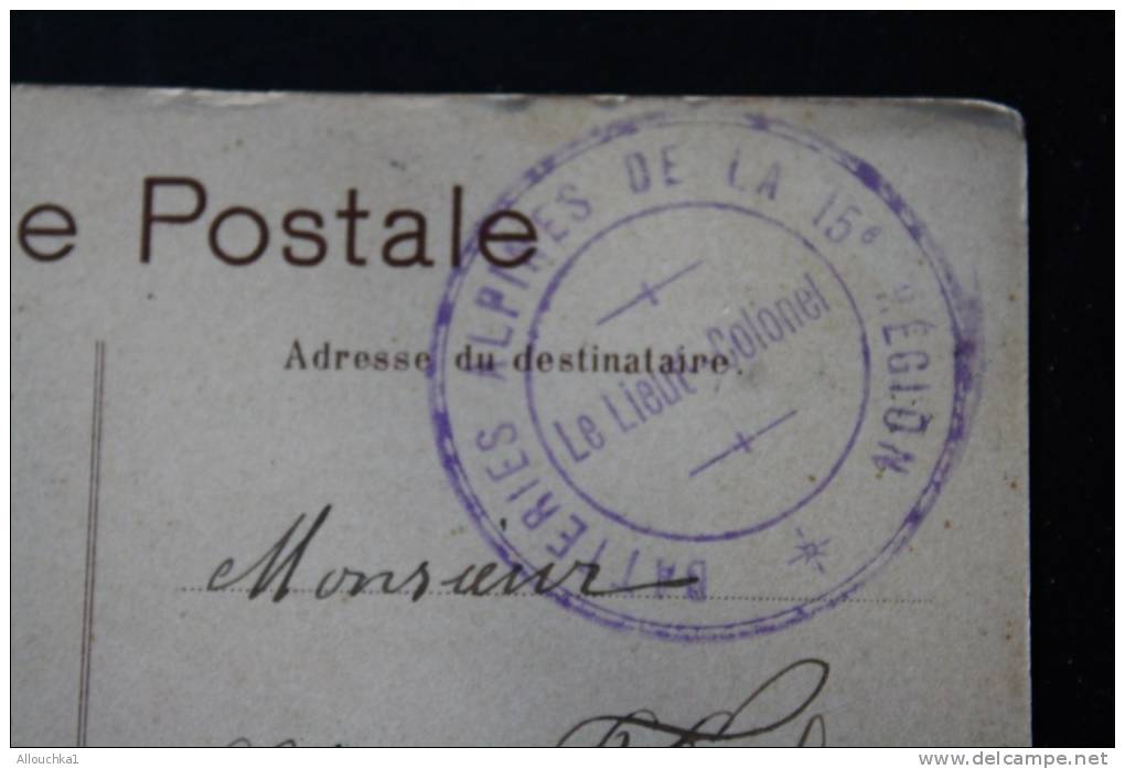 Sur Carte Postale Monte-Carlo 1908 ( Cachet à Date Nice) + Cachet Militaire Batterie Alpine De La Région Pour Marseille - Cachets Militaires A Partir De 1900 (hors Guerres)