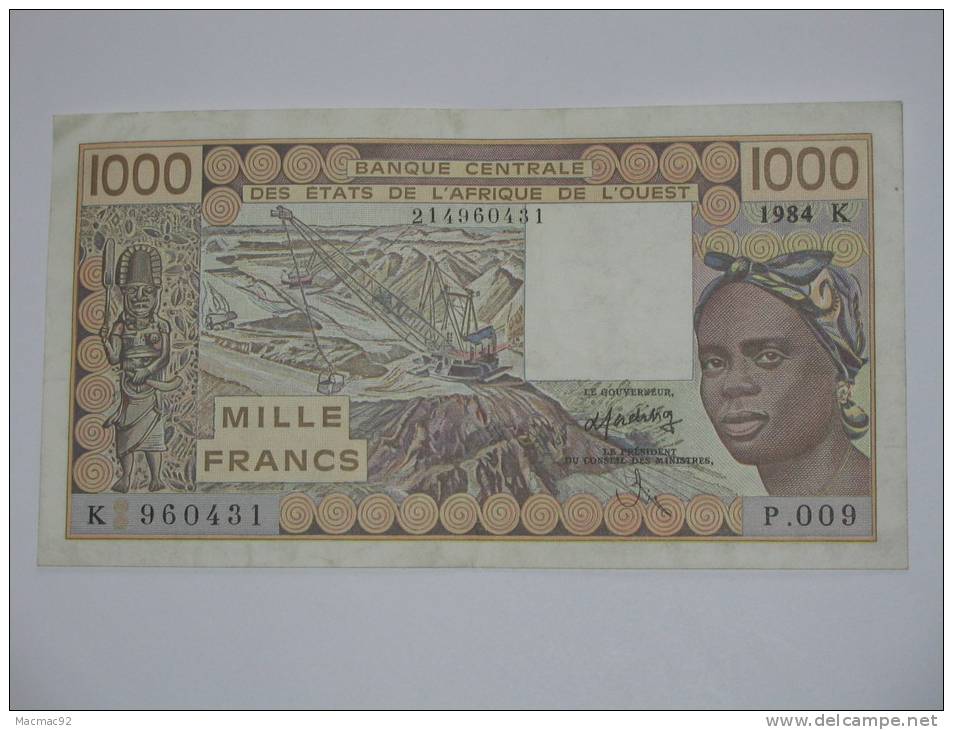 1000 Mille Francs 1984 -SENEGAL - Banque Centrale Des états De L´Afrique De L´ouest - - Sénégal