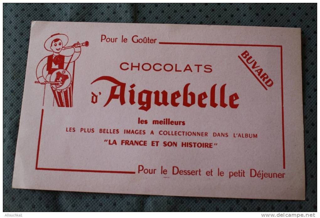 Le Tambourinaire Buvard Collection (publicité Alimentaire)Chocolat D'Aiguebelle  Cacao Pour Le Goûter - Cocoa & Chocolat