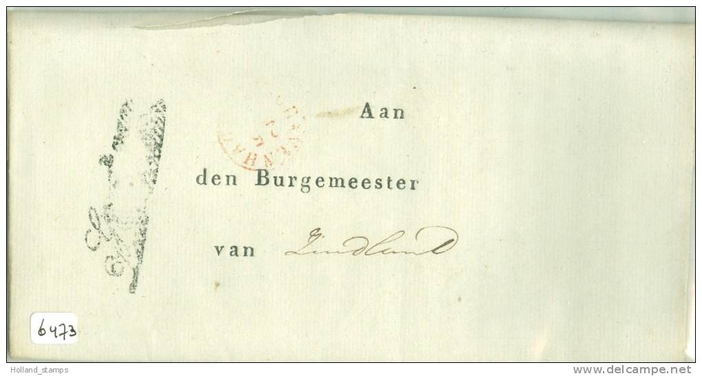 VOORLOPER * KOMPLEET GESCHREVEN BRIEF * Uit 1839 Van De GOUVERNEUR Z-H Aan BURGEMEESTER Te  ZUIDLAND  (6473) - ...-1852 Préphilatélie