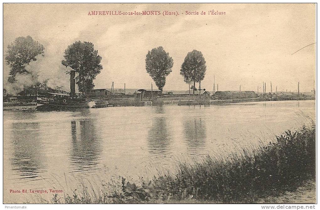 AMFREVILLE SOUS LES MONTS SORTIE DE L´ECLUSE - Autres & Non Classés