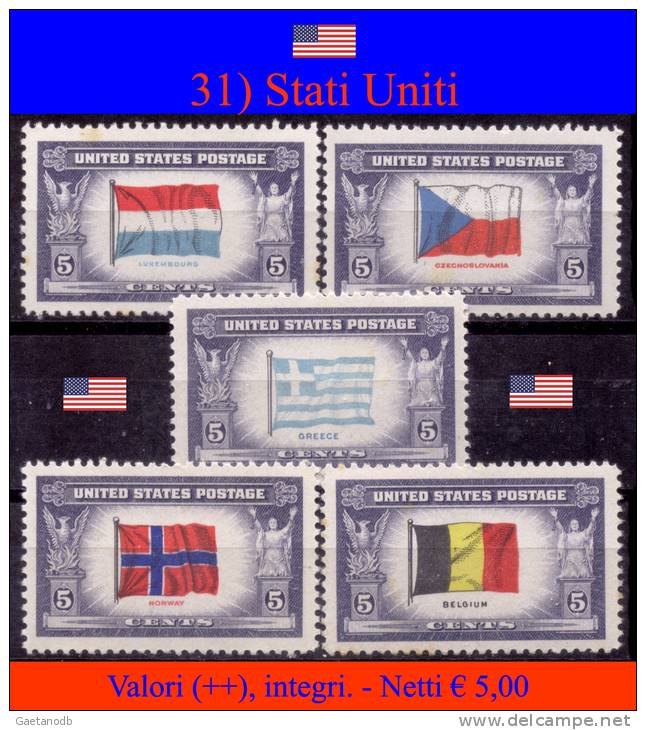 Stati-Uniti-0031 - Unused Stamps