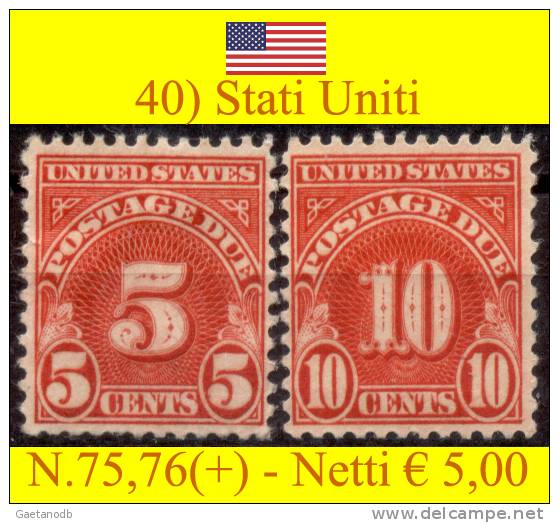 Stati-Uniti-0040 - Postage Due