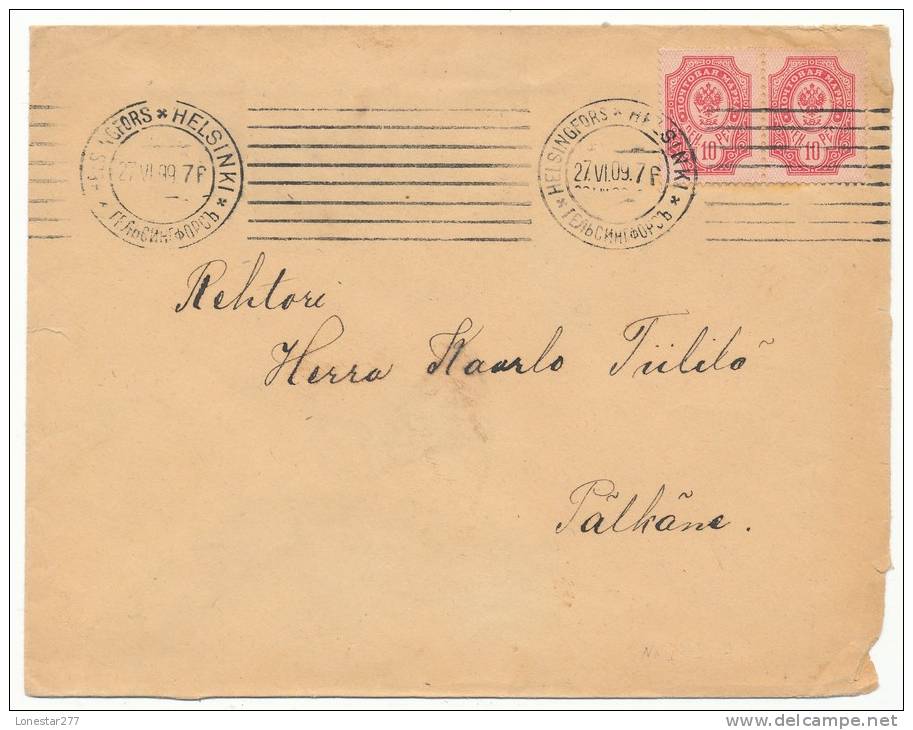 FINLAND SUOMI # 57 II C A VARIETY COVER (1909) - Briefe U. Dokumente