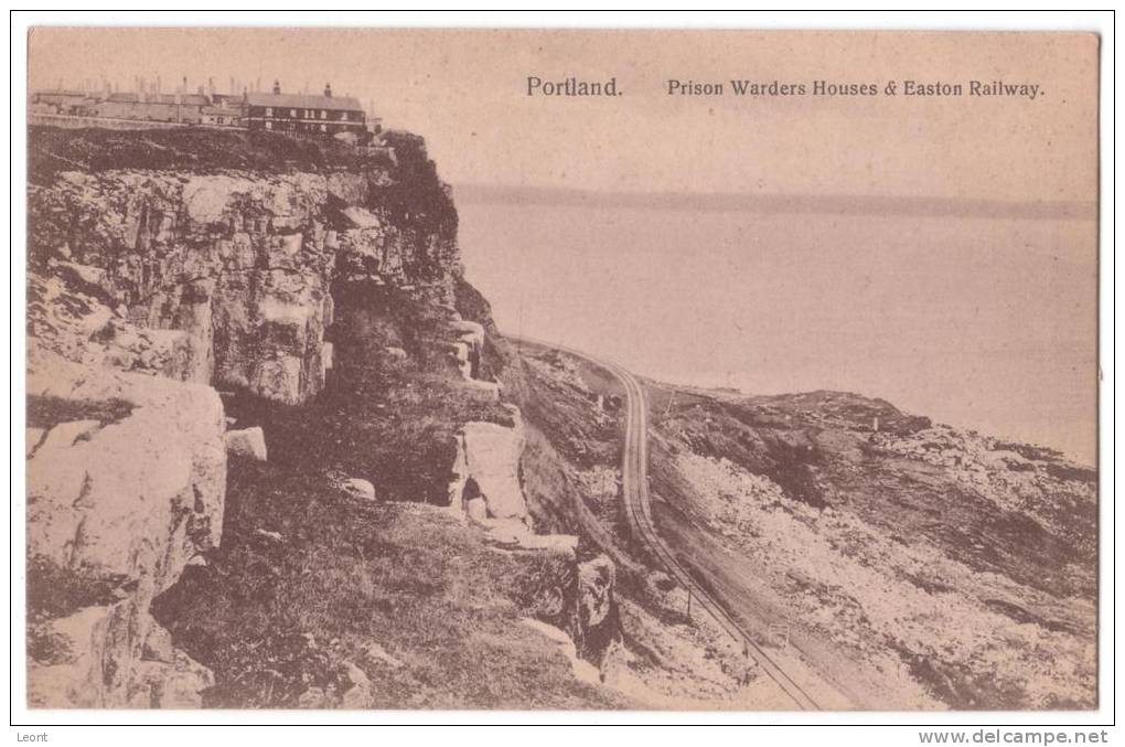 England - Dorset - Portland - Prison Warders Houses And Easton Railway  - 1910s - Not Used - Weymouth