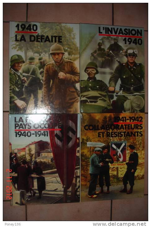 La 2nde Guerre Mondiale ,4 Volumes Sur 1148 Pages ,photos Et Textes ,images D'archives 30,5X24,3.Ed Le Tallandier - Altri & Non Classificati