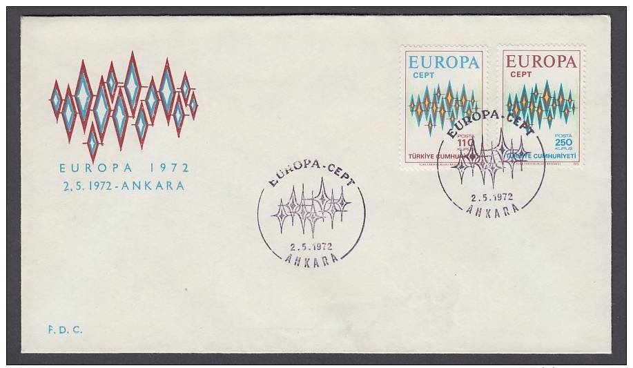 CEPT Europa - FDC 1972 - Türkei Turkey - MiNr. 2253-2254 - 1972