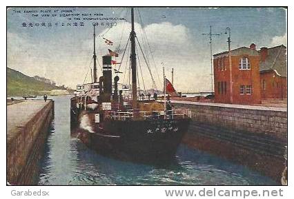 INCHEON - " The Famous Place At JINSEN " - The View Of Steam-ship In The Harbaur-construction. - Korea, South