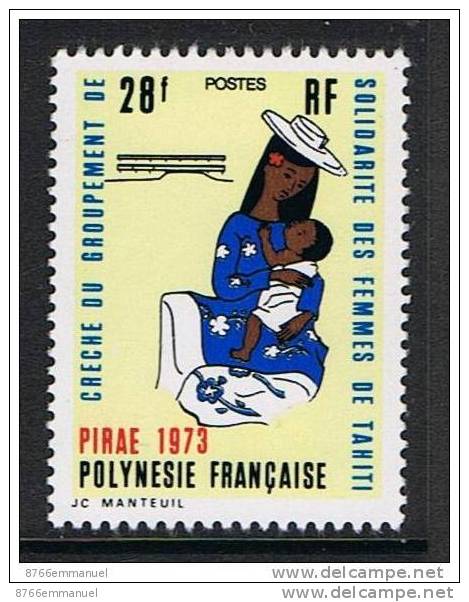 POLYNESIE N°93 N*  Creches - Unused Stamps