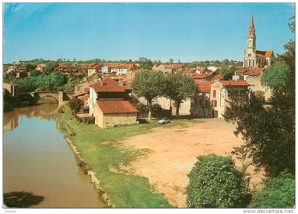 NERAC LA BAISE LE PONT ET L'EGLISE - Nerac