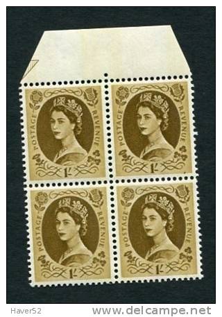 Wilding 1/- With 2mm VIOLET Bands - Unused Stamps