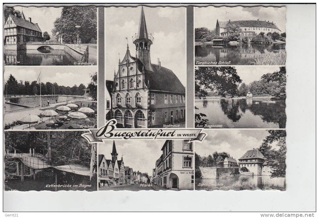 4430 BURGSTEINFURT, Mehrbildkarte 1960 - Steinfurt