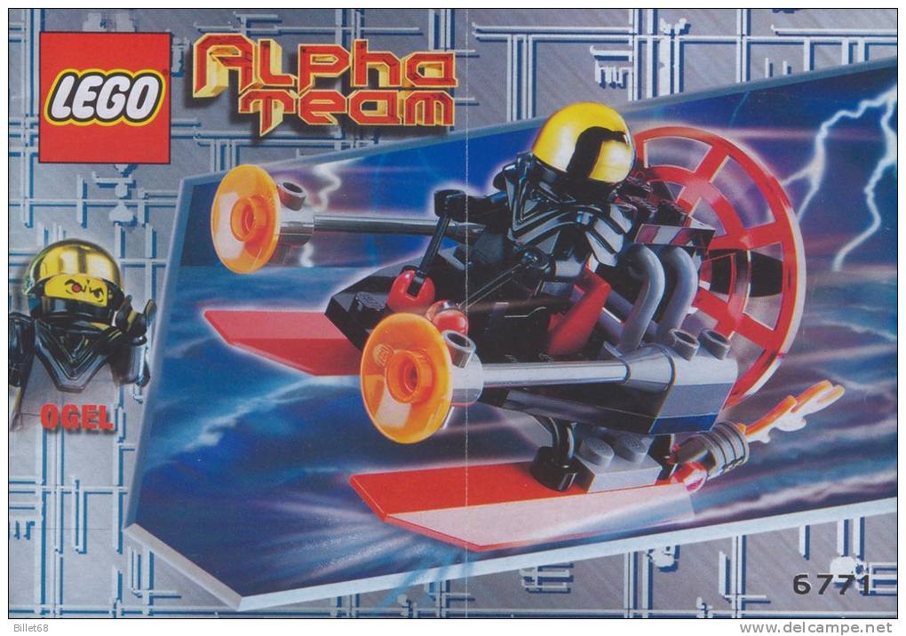 Plan Lego System  6771  Alpha Team  De 2001 - Ontwerpen