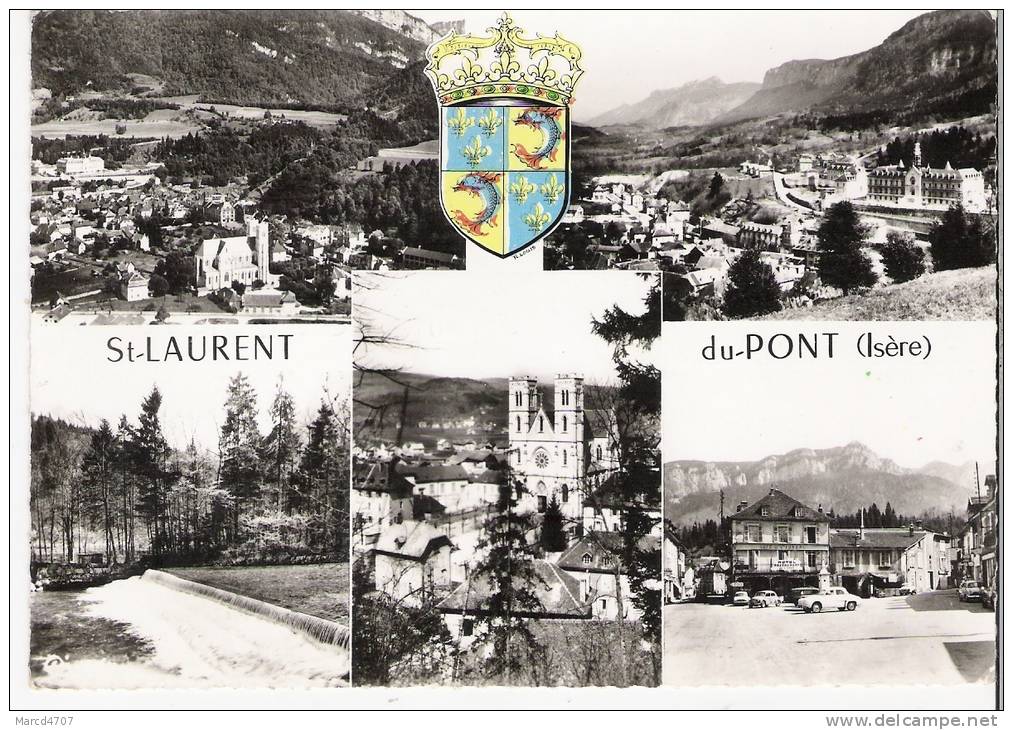 SAINT LAURENT Du PONT 38 Isère Carte Multivues Carte Dentelée Véritable Photo - Saint-Laurent-du-Pont