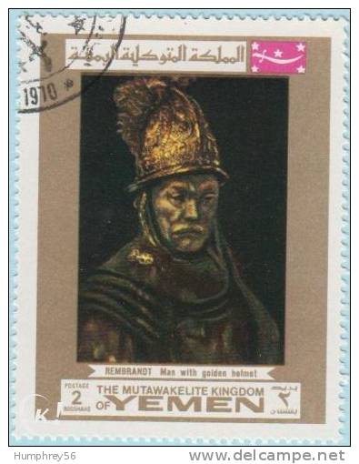 1969 - YEMEN - Y&T 275B - Rembrandt Van Rijn (1606-1669) - Yemen