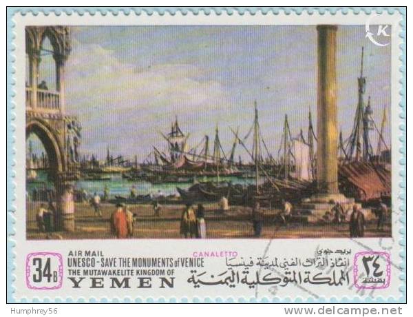 1968 - YEMEN - Y&T 70B - Giovanni Antonio Canal (Canaletto)(1697-1768) - Yemen