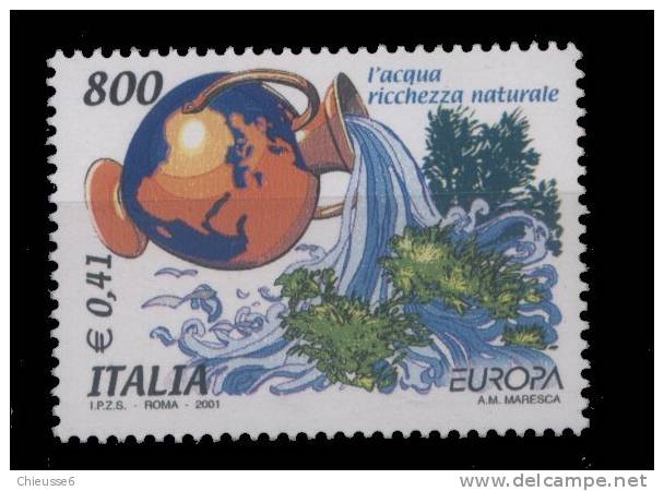 S	Italie **  2494  -   Europa 2001  -  Lot  12 -  B7 - - 2001-10: Ungebraucht