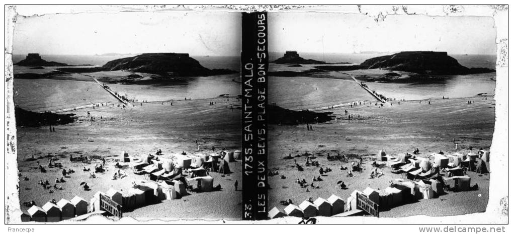 PP - 0059 - ILLE ET VILAINE - SAINT MALO - Les Deux Beys - Plage Bon-Secours - Plaques De Verre