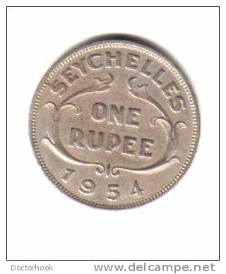 SEYCHELLES    1  RUPEE   1954 (KM# 13) - Seychelles