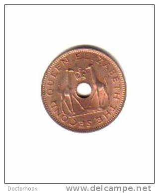 RHODESIA &amp; NYASALAND    1/2  PENNY   1964 (KM# 1) - Rhodésie