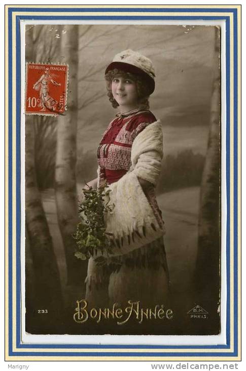 CPA * FANTAISIE * Jolie   Portrait De JEUNE FEMME .** BELLE CARTE ** - Vrouwen