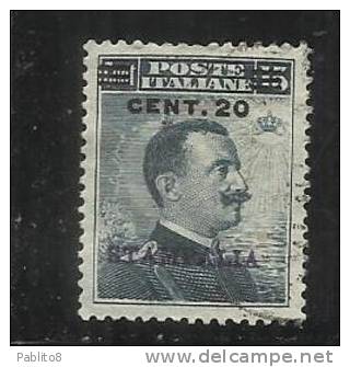 EGEO 1916 STAMPALIA 20 C SU 15 C TIMBRATO - Egée (Stampalia)