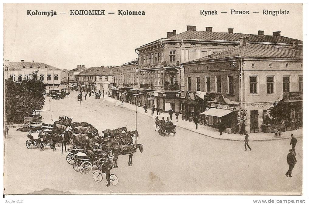 1915 - KOLOMYJA-KOLOMEA, Ringplatz, 2 Scan + PayPal - Ucraina