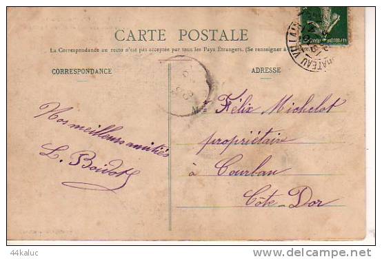 CHATEAUVILLAIN Cavalcade Du 29 Mars 1908 Vue De Tous Les Chars (scan Recto-verso) - Chateauvillain