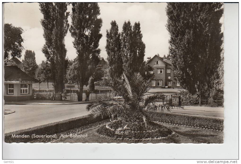 5750 MENDEN, Am Bahnhof  1966 - Menden