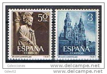 ES1130-L1693TRC.España . Spain  Espagne.AÑO  SANTO COMPOSTELANO.Santiago Apostol.1954.(Ed 1130/1**)sin Charnela. LUJO - Cristianismo