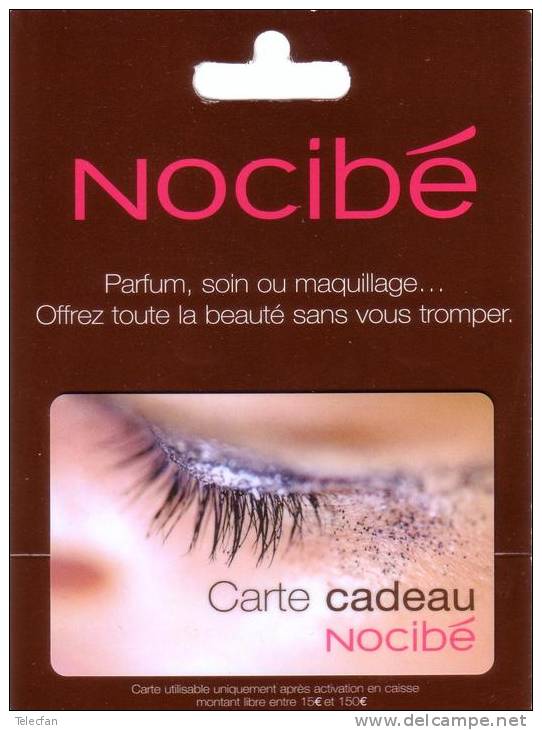 CARTE CADEAU GIFT CARD NOCIBE PARFUM SHOP  EYE OEIL NEUVE MINT IN FOLDER DANS SON ENCART ORIGINE - Profumi