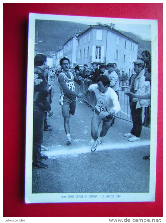 CPM THEME SPORT ETAPE MONTREDON LABESSONNIE VABRE  VABRE 4 Eme RONDE GIVREE DU SIDOBRE 26 JANVIER 1986 - Athlétisme