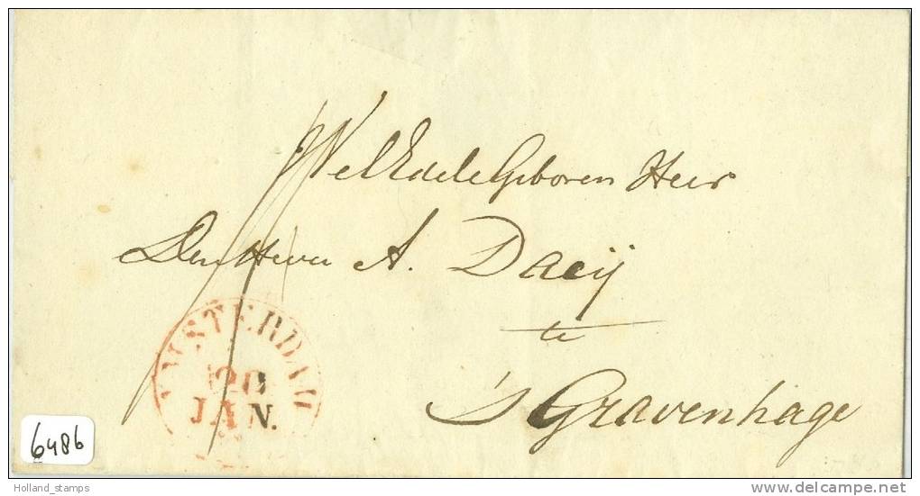 BRIEFOMSLAG * Uit AMSTERDAM Naar  ´s-GRAVENHAGE * PORTO 15 CENT (6486) - Storia Postale