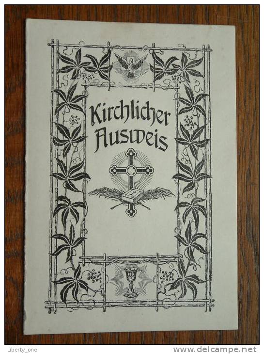 KIRCHLICHER AUSWEIS Anno 1917 ( Alma Marie Johanne GRAMBERG + Document - Details Zie Foto´s ) ! - Religión & Esoterismo