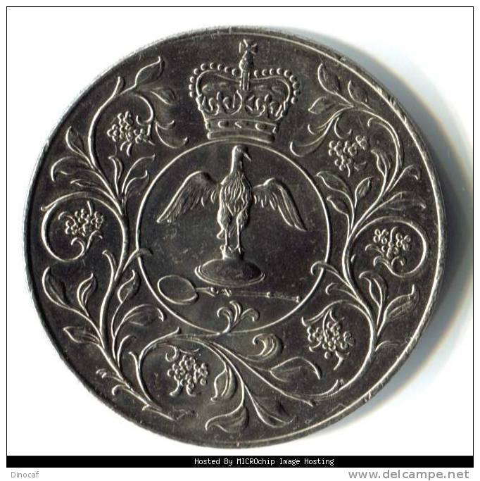 Queen Elizabeth II Silver Jubilee Crown Coin - 1977 - In Barclays Sleeve - Monarchia/ Nobiltà