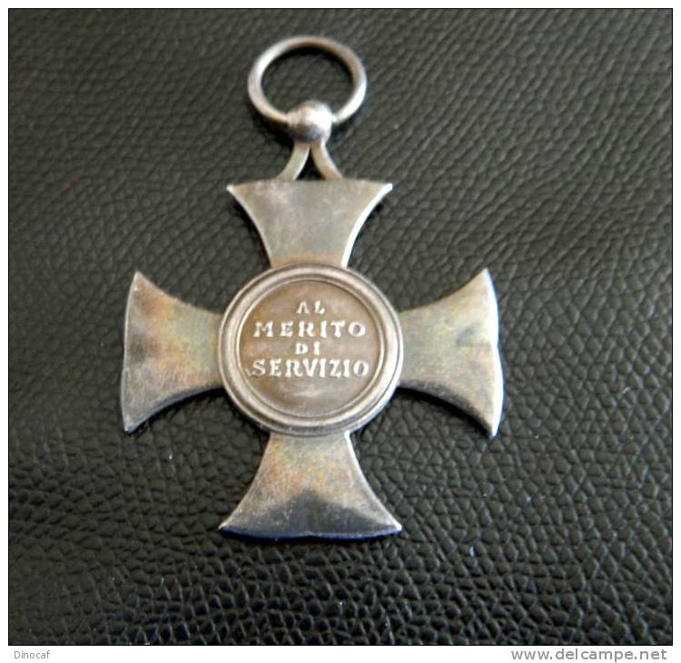 Repubblica Italiana Croce Al Merito Di Servizio,  Mm 48 X 38, Originale - Unclassified