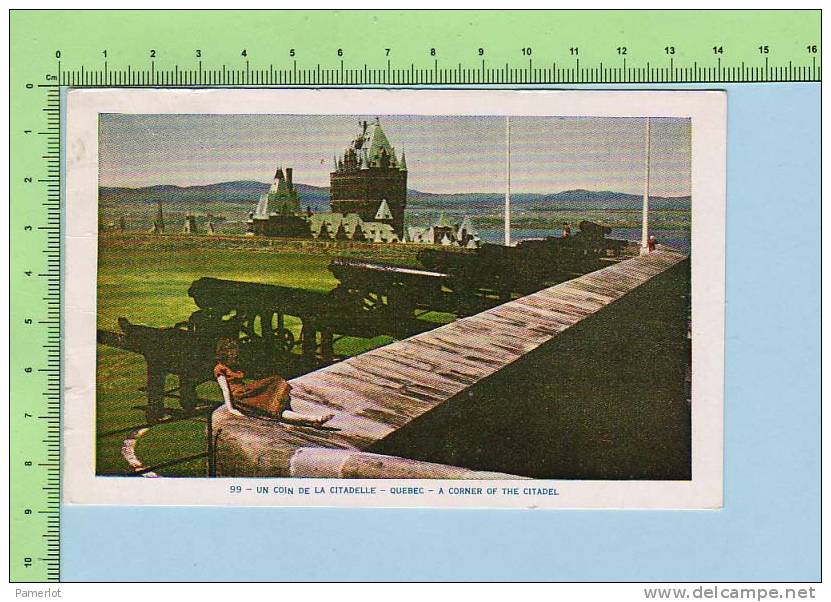 QUEBEC  ( UN COIN DE LA CITADELLE ) L. AUDET ANIMÉ  POSTCARD CARTE POSTALE - Québec - La Citadelle