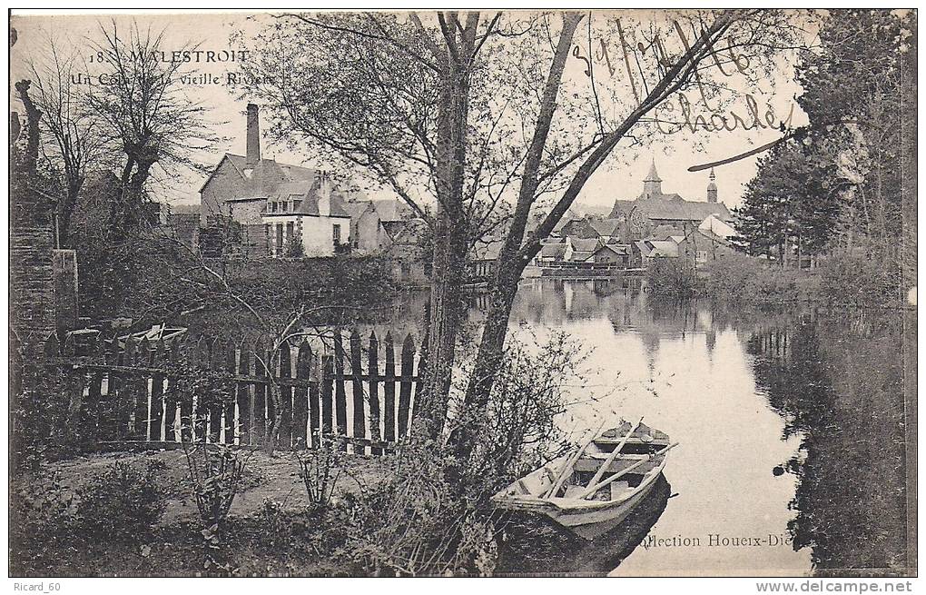 Cpa Malestroit, Un Coin De La Vieille Rivière, Barque - Malestroit