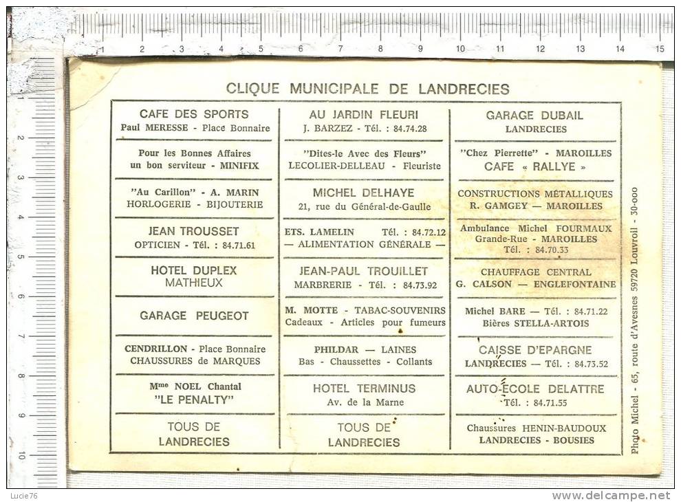 LANDRECIES  -  Clique Municipale De Landrecies -  Etat - Landrecies