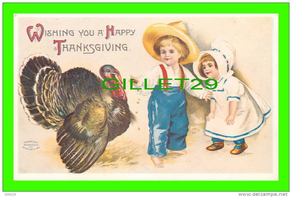 THANKSGIVING - WISHING YOU A HAPPY THANKSGIVING - TWO CHILDREN - - Giorno Del Ringraziamento