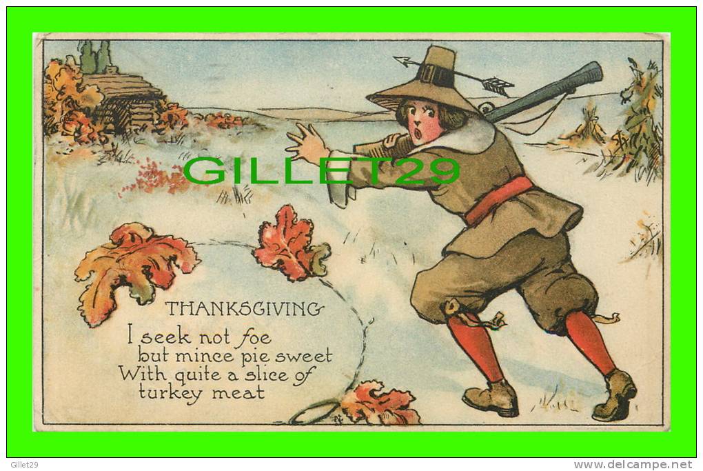 THANKSGIVING - AN HUNTER - THE OF PINK PERFECTION - SERIES No 430 - TRAVEL IN 1918 - - Thanksgiving