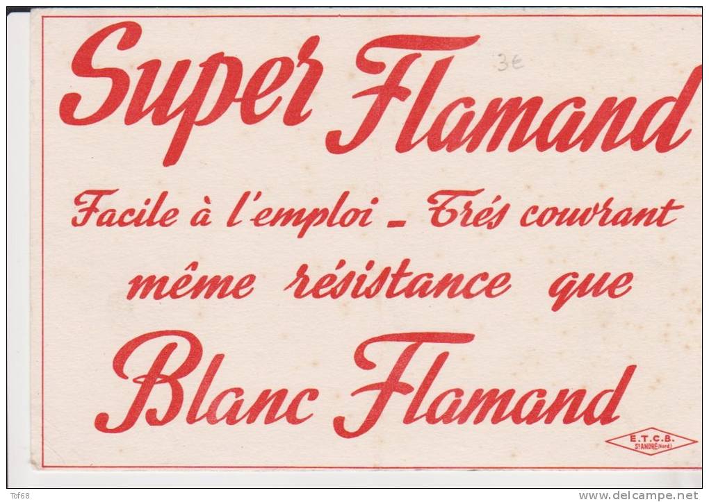 Buvard Super Flamand Blanc Flamand - F