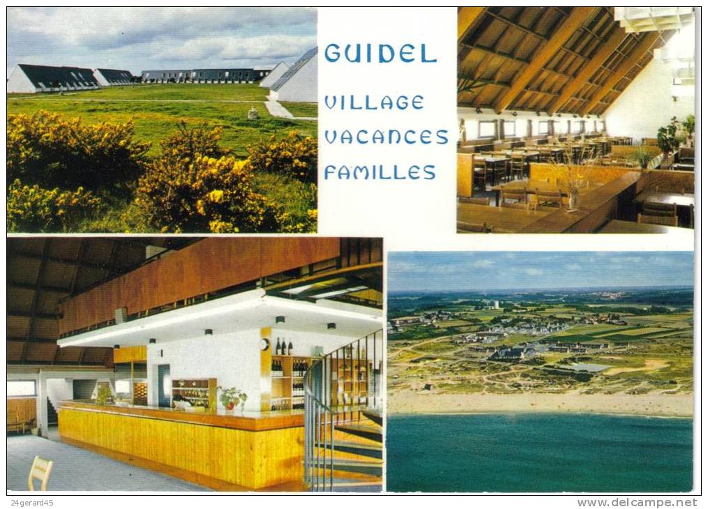 CPM GUIDEL (Morbihan) - 4 Vues :Village Vacances Famille A.Gomis Architecte - Guidel