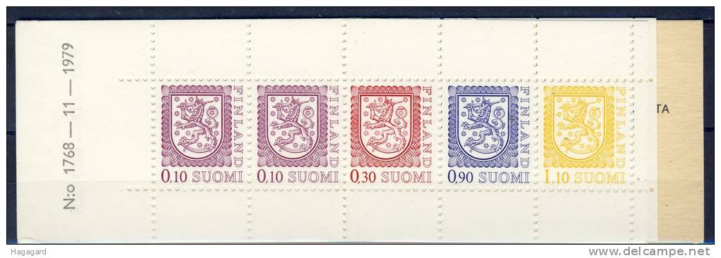 #A1575. Finland 1979. Complete Booklet. Michel MH 12 I. MNH(**) - Carnets
