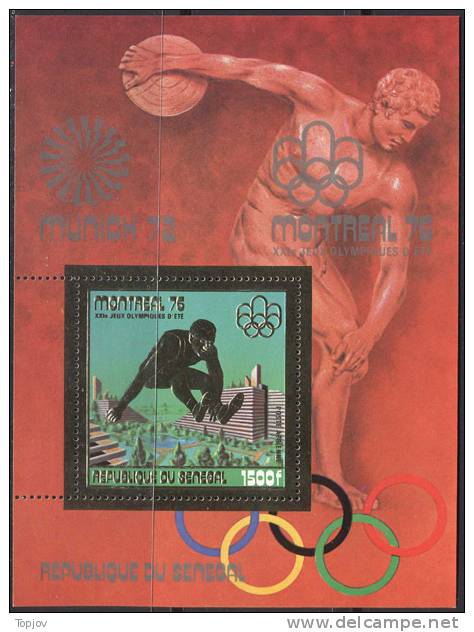 SENEGAL - OLYMPIC MONTREAL - LONG JUMP - DISKOBOLOS  - **MNH  - 1976 - Salto