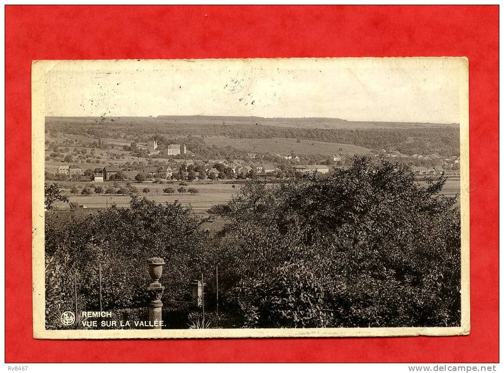 * REMICH-VUE SUR LA VALLEE-1937(Carte Photo) - Remich