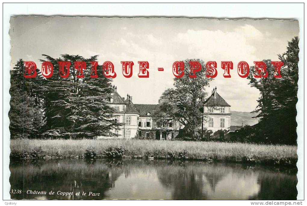 PRIX FIXE < SUISSE - Chateau De Coppet Et Le Parc - Schweiz - Dos Scané - Coppet