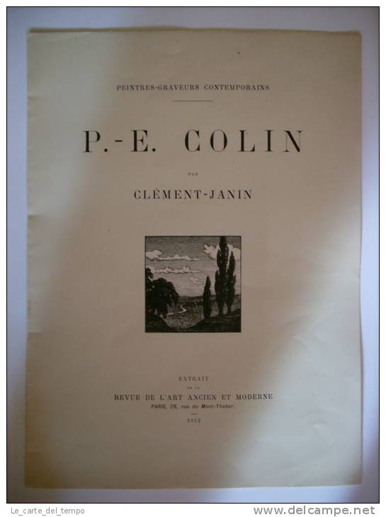 Frontespizio Con Dedica Autografa Di Paul Emile Colin 1912 - Autres & Non Classés