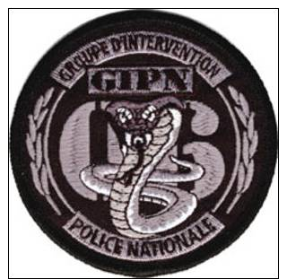 écusson ,Groupe D’Intervention Police Nationale NICE 06, Cobra Fond Noir - Police & Gendarmerie